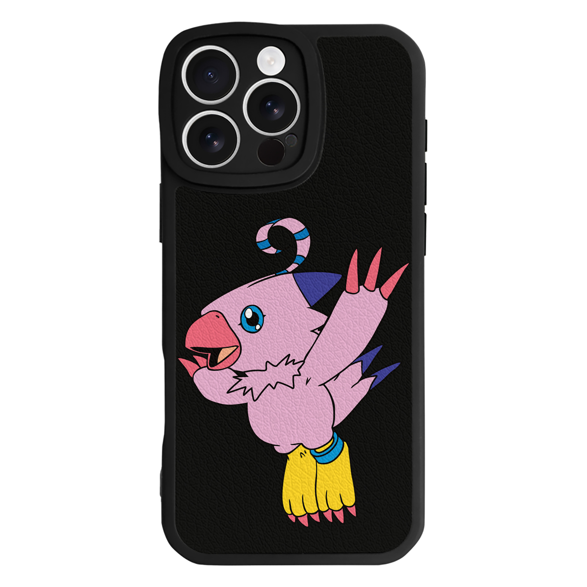 （画像用） Digimon デジタルモンスター/デジモン 【iPhone 16シリーズ対応】シリコンスマホケース（レザー調） 材質：シリコン